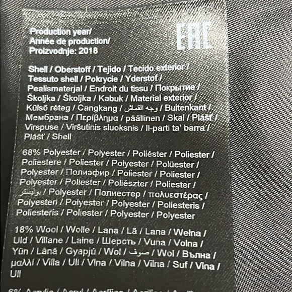 Vero Moda Cindy Notch Lapel Plaid 3/4 Length Wool Jacket - Picture 13 of 13